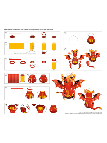 URSUS Laternen-Bastelset "Drache"