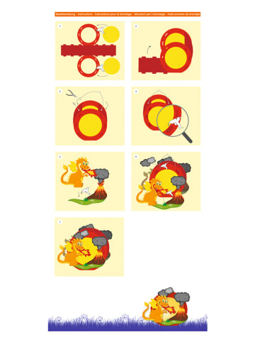 URSUS Laternen-Bastelset "Feuerdrache"