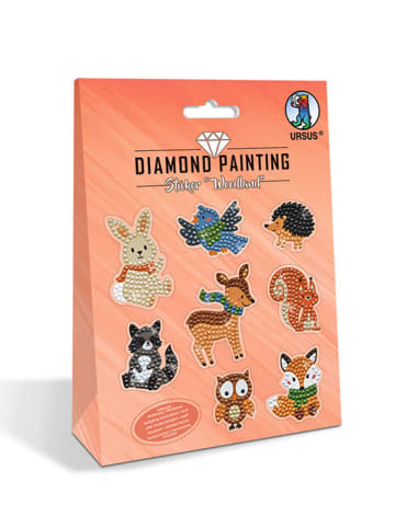 URSUS Kreativset "Diamond Painting Sticker - Woodland" in Bunt