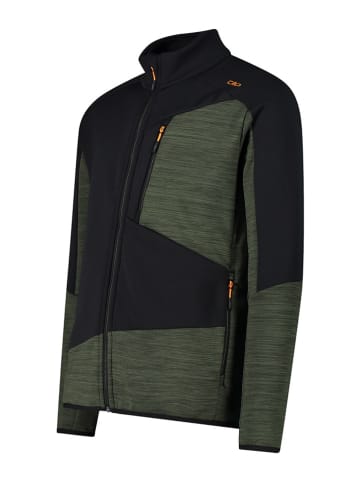 CMP Fleecejacke in Schwarz/ Khaki