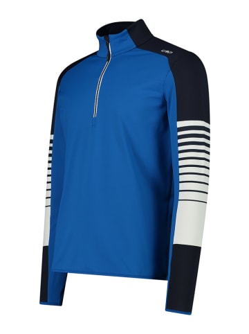 CMP Fleece trui blauw/zwart/wit