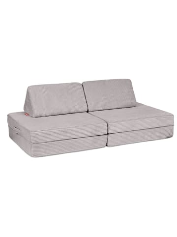 Funzy Spielsofa "Mini Funzy" in Grau - (B)130 x (H)65 x (T)21 cm