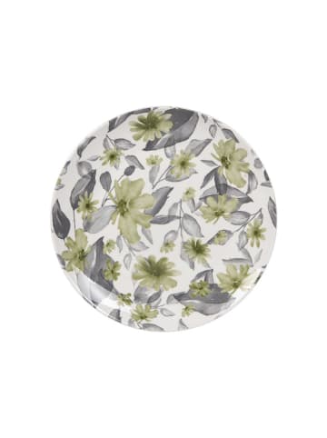 TABLE PASSION Ontbijtbord "Edulis" wit/groen - Ø 19 cm