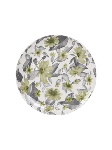 TABLE PASSION Suppenteller ''Edulis'' in Weiß/ Grün - Ø 20 cm
