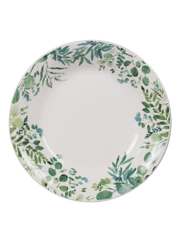 TABLE PASSION Suppenteller ''Natura'' in Weiß/ Grün - Ø 20,5 cm