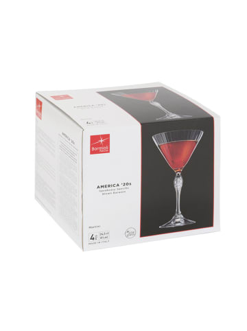 TABLE PASSION 4-delige set: martiniglazen "America" - 245 ml