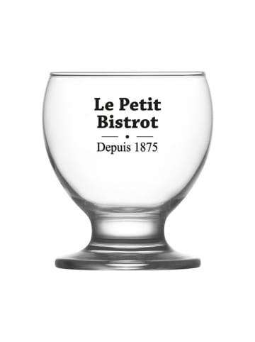 TABLE PASSION 6-delige set: glazen op steel "Bistrot" - 210 ml