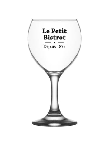 TABLE PASSION 6-delige set: glazen op steel "Bistrot" - 210 ml