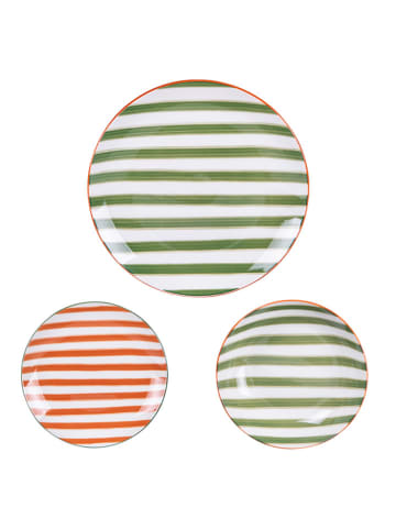 TABLE PASSION 18-delig tafelservies "Bahia" groen/oranje/wit