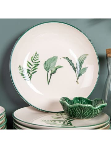 TABLE PASSION 3-delige set: onderborden "Floralia" wit/groen - Ø 27 cm
