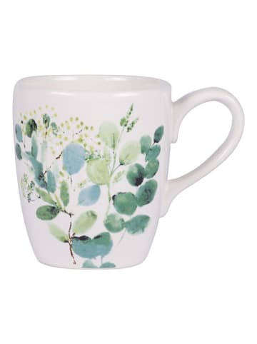 TABLE PASSION Mok "Natura" wit/groen - 380 ml