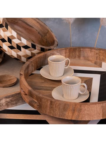 TABLE PASSION Filiżanki (6 szt.) "Liv" w kolorze beżowym - 90 ml