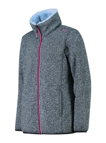 CMP Fleecejacke in Grau/ Hellblau