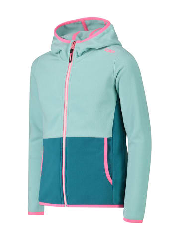 CMP Kurtka polarowa w kolorze turkusowym