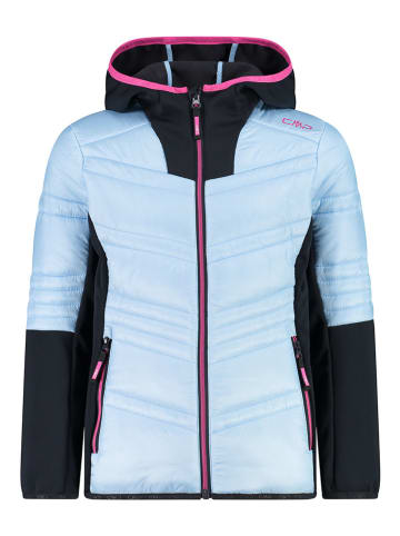 CMP Hybridjacke in Hellblau/ Schwarz