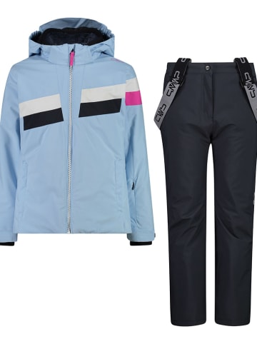 CMP 2-delige ski-/snowboardoutfit lichtblauw/zwart