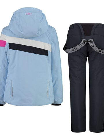 CMP 2tlg. Ski-/ Snowboard-Outfit in Hellblau/ Schwarz
