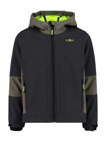 CMP Softshelljas zwart/kaki