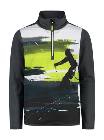 CMP Fleece trui groen/zwart