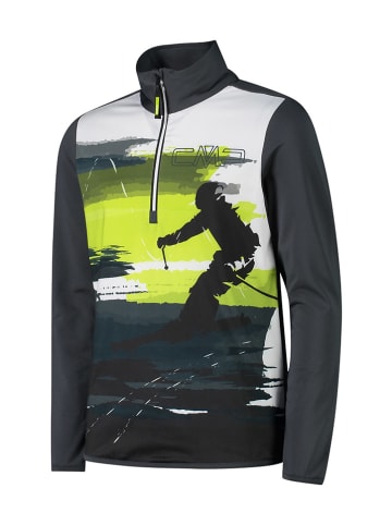 CMP Fleece trui groen/zwart