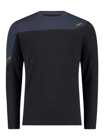 CMP Koszulka funkcyjna w kolorze czarno-granatowym