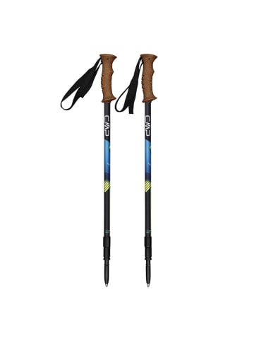 CMP Trekkingstöcke "Trivor" in Schwarz/ Gelb/ Blau