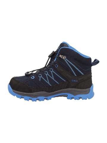 CMP Skórzane buty trekkingowe "Rigel" w kolorze czarno-niebieskim