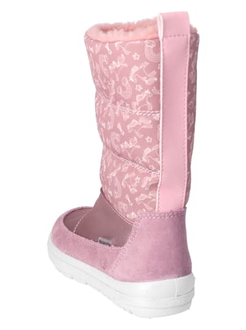 Ricosta Leren winterlaarzen "Akia" lichtroze