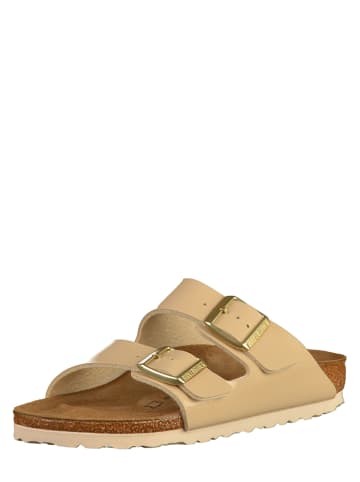 Birkenstock Pantoletten "Arizona" in Beige - Weite S
