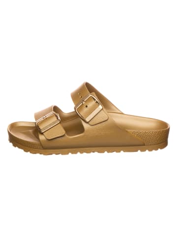 Birkenstock Slippers "Arizona" goudkleurig - wijdte N