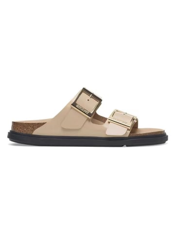 Birkenstock Leder-Pantoletten "Arizona"  in Beige