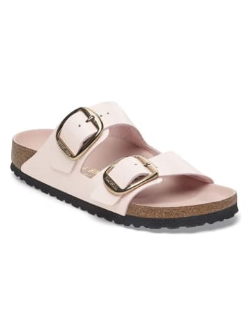 Birkenstock Skórzane klapki "Arizona" w kolorze jasnoróżowym