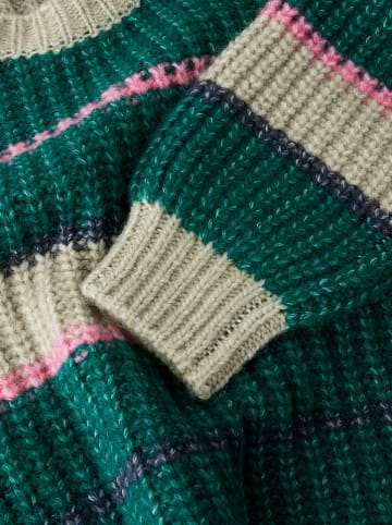 name it Sweter "Psubia" w kolorze zielono-beżowo-jasnoróżowym