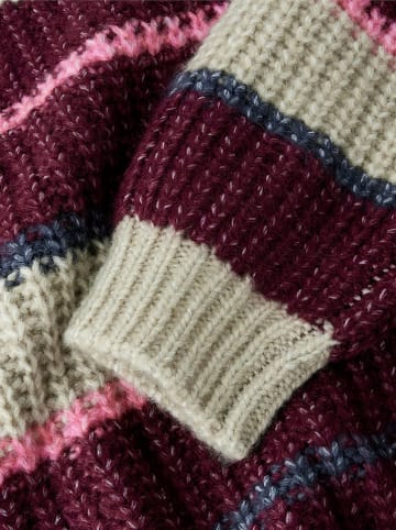 name it Trui "Psubia" beige/bordeaux/lichtroze