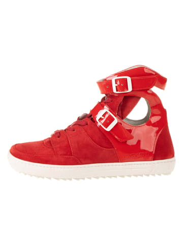 Birkenstock Leder-Sneakers "Thessaloniki" in Rot