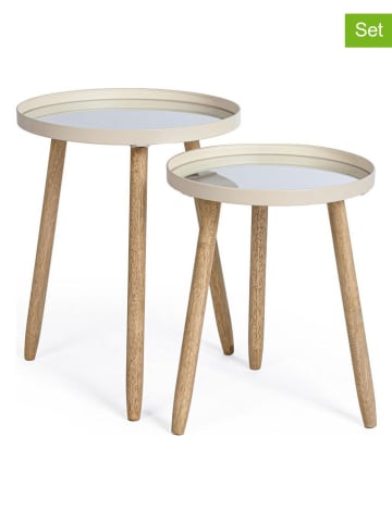 Bizzotto Zweisatztisch ''Edvard'' in Beige