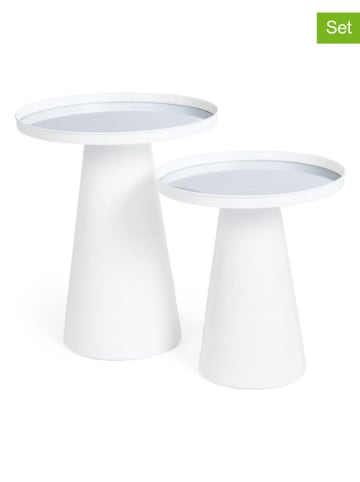 Bizzotto Set van twee tafels "Reflex" wit