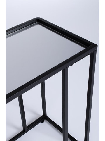 Bizzotto Bijzettafel "Niklas" zwart - (B)48 x (H)60 x (D)30 cm