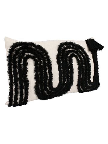 Bizzotto Kussen "Fluffy" beige/zwart - (L)35 x (B)60 cm