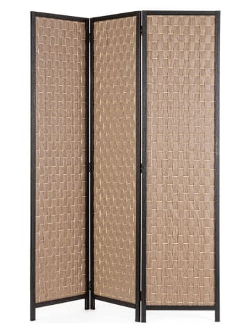 Bizzotto Paravent ''Dheva'' in Beige/ Schwarz - (L)170 x (B)135 cm