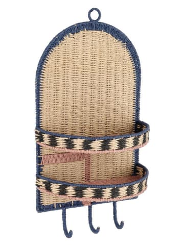 Bizzotto Organizer ścienny "Kya" w kolorze beżowo-granatowym - 60 x 31 cm