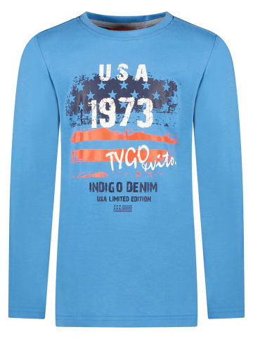 Tygo & Vito Longsleeve "USA 1973" in Blau