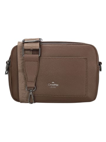 Charm Torebka w kolorze brązowym - 23 x 15 x 7 cm