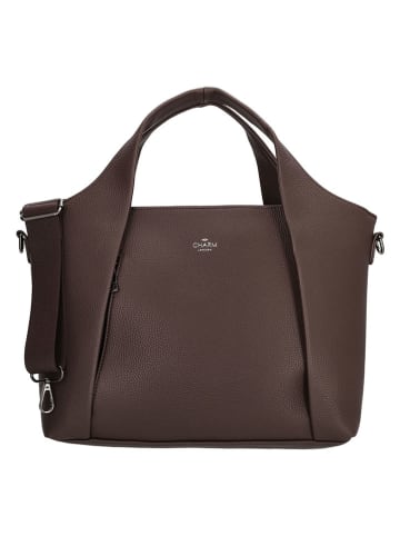 Charm Henkeltasche in Dunkelbraun - (B)40 x (H)26,5 x (T)14 cm
