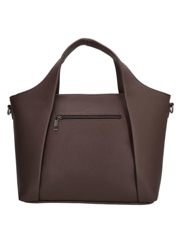 Charm Henkeltasche in Dunkelbraun - (B)40 x (H)26,5 x (T)14 cm