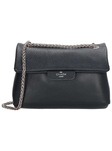 Charm Schultertasche in Dunkelblau - (B)22 x (H)14 x (T)8 cm