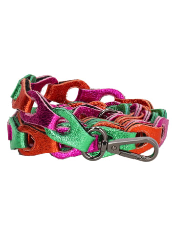 Charm Leder-Umhängeriemen in Bunt - (L)135 x (B)2 cm