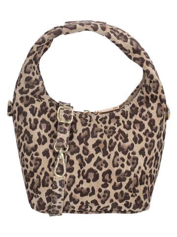 Charm Handtas beige/bruin - (B)16 x (H)13 x (D)10 cm