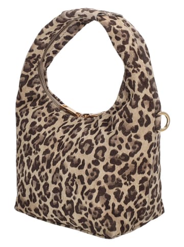 Charm Henkeltasche in Beige/ Braun - (B)16 x (H)13 x (T)10 cm