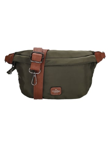 Charm Gürteltasche in Dunkelgrün - (B)22 x (H)14 x (T)6 cm